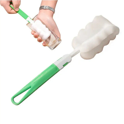 Soft Sponge Cup Brush Long Handle Sponge Bottle Brush Sponge Cleaning Brush Water Bottle Glass Cup Cleaning Tool