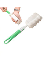 Weiche Schwammtassenbürste Langer Griff Schwammflaschenbürste Schwammreinigungsbürste Wasserflasche Glasbecher Reinigungsgerät