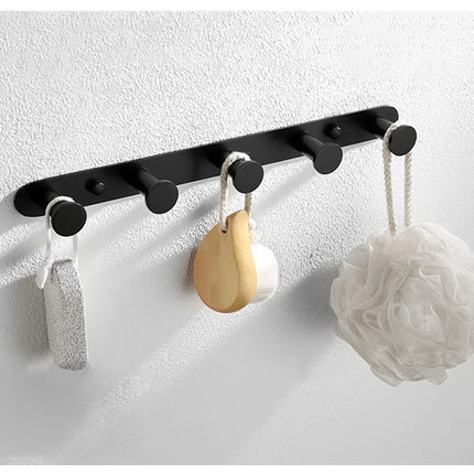 Matt Black Stainless Steel Towel Rack Towel Bar Soap Dish Toilet Paper Holder Towel Hooks Bathroom Accessories