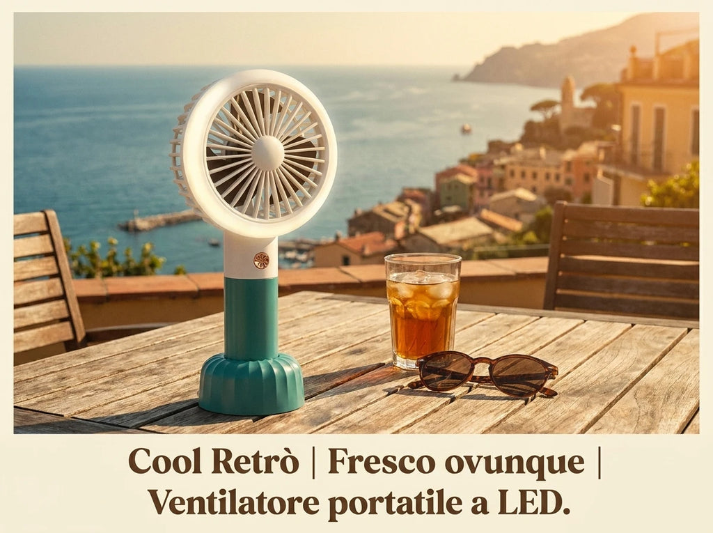 Retro Mini-Handventilator, wiederaufladbar über USB, 3 Windgeschwindigkeiten, batteriebetrieben, Tischventilator, geeignet für Zuhause, Büro, Schlafzimmer, Reisen und Outdoor.