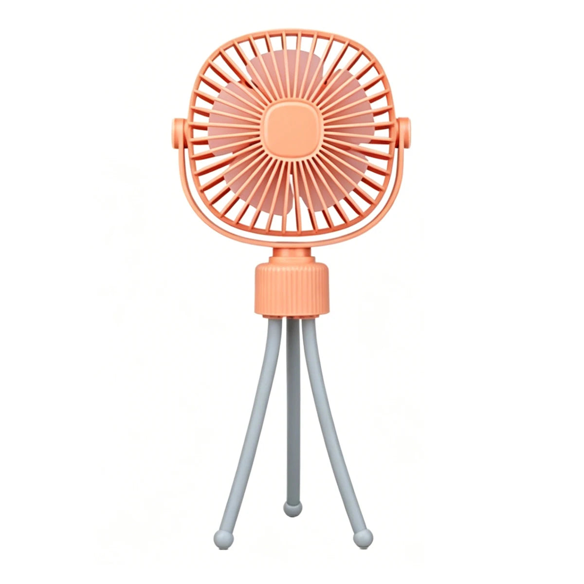 Ventilatore ricaricabile USB con treppiede flessibile, silenzioso e ad alta potenza, portatile per scrivania, passeggini e campeggio