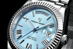 PAGANI DESIGN DD36 2026 Herrenuhren Neue Automatikuhr mit Datums- und Wochentagsanzeige, mechanische Herrenarmbanduhr mit AR-Saphirglas, Herrenuhr aus 316L-Edelstahl, ST16 Uhrwerk, qua