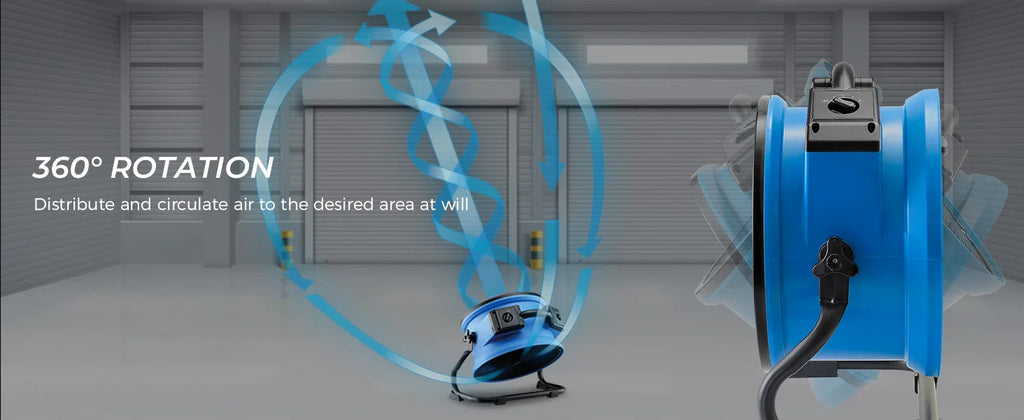 XPower FC-300 Ventilatore Industriale ad Alta Prestazione per Tutta la Stanza, Circolatore d'Aria, Ventilatore da Pavimento Multiuso a Velocità Variabile