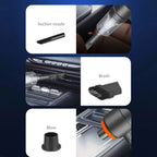 Akku-Auto-Staubsauger 9000Pa USB-Aufladung 1200mAh Tragbares Reinigungsgerät Mini-Nass- und Trockensauger für den Heimgebrauch