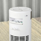 Ventilatore a colonna bianco con 3 velocità e 4 modalità di ventilazione, timer programmabile 12 ore, pannello di controllo LED e telecomando, oscillazione automatica per raffreddare uniformemente casa e ufficio 31,5 x 31,5
