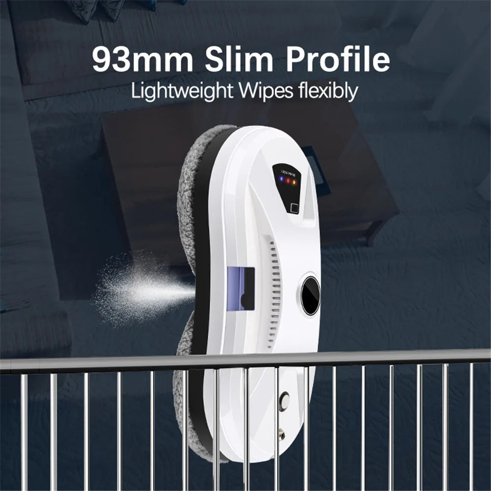 5600Pa Electric Window Cleaning Robot, Automatic and with Remote Control, Window Vacuum Cleaner for Household Appliances