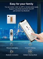 (Codice promozionale: HOT888)Robot Lavavetri ABIR WD8, Doppia Spruzzatura d'Acqua, Memoria Intelligente, Potente Aspirazione a Vuoto, Sensore Laser, Robot per la Pulizia delle Vetrate Domestiche, Controllo tramite APP.