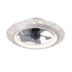 Ventilatore da Soffitto Moderno Silenzioso con Luce e Telecomando, 6 Velocità, Luce LED, Ventilatore Intelligente, Lampadario da Soffitto per Soggiorno, Decorazione Casa