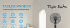 Taylor Swoden leiser Standventilator, DC-Lüfter 25 dB mit Fernbedienung, 3258,6 m³/h, 28 Geschwindigkeiten, 7 Blätter, 40 W, 12 Std. Timer, Anti-Mücken,
