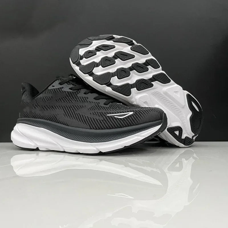 Hoka Clifton 9 Laufschuhe für Herren und Damen, leicht, gedämpft, atmungsaktiv, für Marathon und Straßentraining.