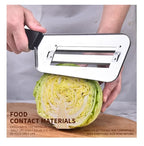 Affettatrice per Verdure in Acciaio Inox, Utensile Multifunzione per Tagliare e Sminuzzare Cavolo, Lattuga, Carote e Cipolle per Preparazione in Cucina