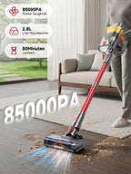 Tdyon 750W 85000PA Akku-Staubsauger, Ultrahohe Saugleistung, 80 Minuten Laufzeit, Handstaubsauger mit Wechselakku