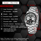 Orologio da polso PAGANI DESIGN PD1718 al quarzo cronografo vetro zaffiro acciaio inossidabile impermeabile 10 bar