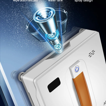 ABIR WD8 Window Cleaning Robot, Dual Water Spray, Laser Sensor, High Suction, Smart Robot for Wet and Dry Cleaning of Windows and Walls