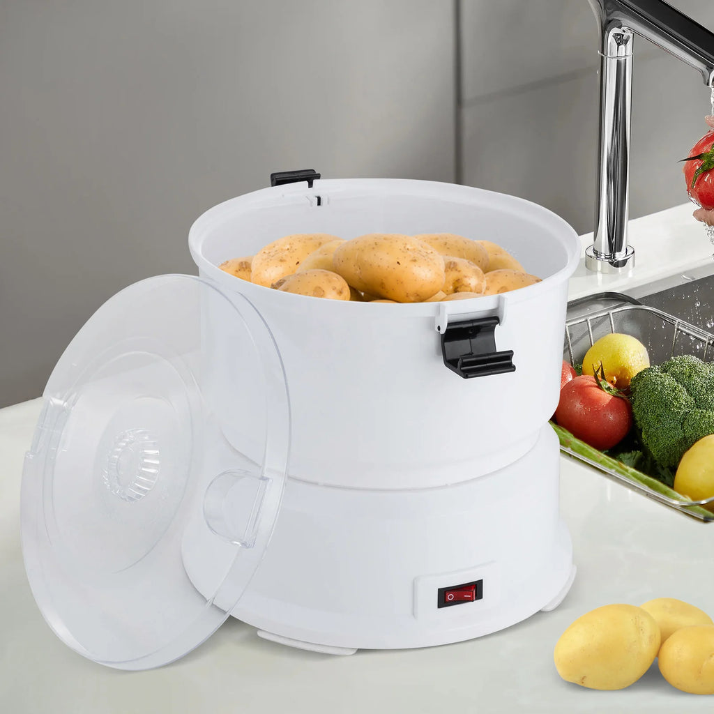 85 W Elektrischer Kartoffelschäler, Automatischer Kartoffelschäler mit Ein-Knopf-Bedienung, für Küchen, Restaurants, Fast-Food-Läden