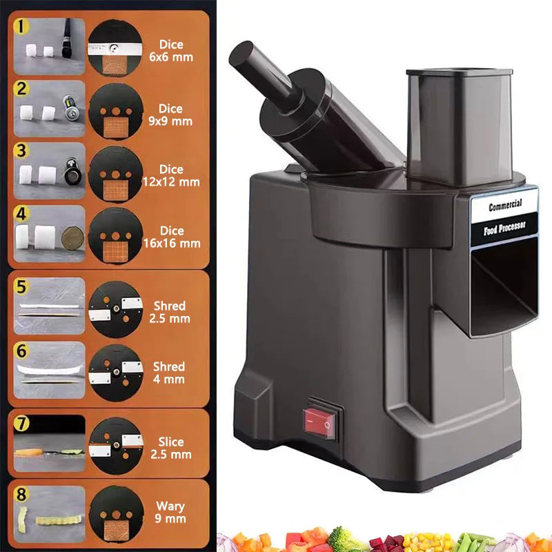220V tritatutto per verdure tagliatrice elettrica multifunzionale carota taglierina per patate fetta trituratore robot da cucina a dadini