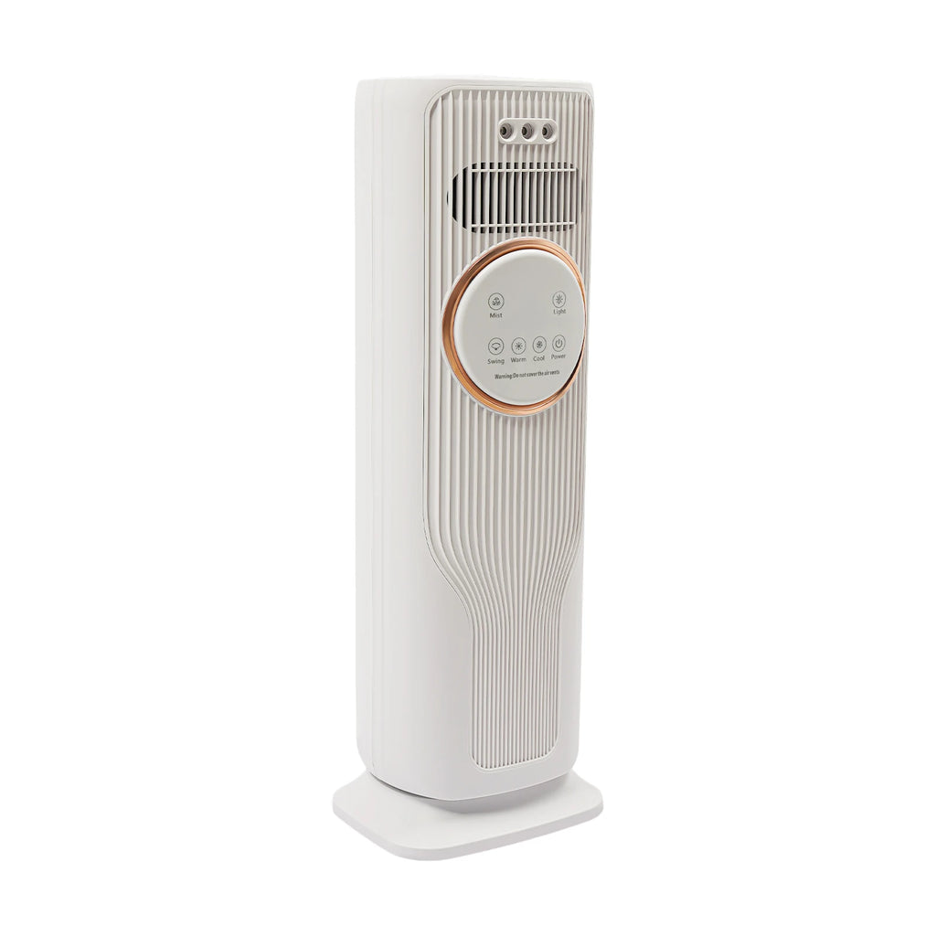 Ventola per riscaldatori spaziali da 2000 W Ventola di raffreddamento dell'aria Ventola di raffreddamento/riscaldamento con telecomando e umidificazione