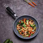 Padella antiaderente Padella Wok in pietra resistente Padella per bistecca domestica Pancake fornello a induzione fritto fornello a gas Set di pentole per la cucina