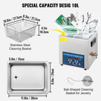 SucceBuy 10L 30L Ultraschallreiniger 28/40khz Doppelfrequenz Digital Tragbar Waschmaschine Ultraschallreiniger Haushaltsgerät