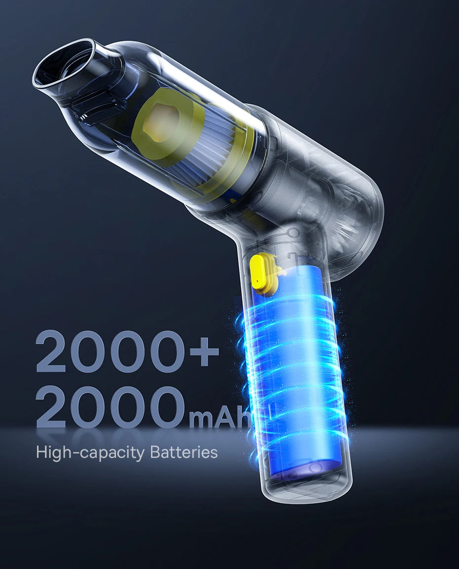 Baseus Car Vacuum Cleaner Cordless Car Air Blower Gun Powerful Handheld Auto Cleaning Appliance Wireless Vehicle Cleaner