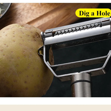 Multifunctional Stainless Steel Kitchen Peeler Fruit Vegetable Potato Carrot Cucumber Julienne Grater Durable Vegetable Slicer