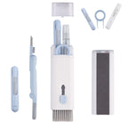 7 in 1 kit spazzola per pulizia tastiera computer penna per pulizia auricolari per auricolare strumenti per la pulizia della tastiera kit estrattore per copritasti detergente
