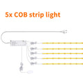Striscia LED COB 12V 320LED/m dimmerabile con tocco in legno penetrabile e sensore di movimento per cucina/guarda-roupa/vetrina/arredamento dell'armadio