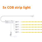 Striscia LED COB 12V 320LED/m dimmerabile con tocco in legno penetrabile e sensore di movimento per cucina/guarda-roupa/vetrina/arredamento dell'armadio