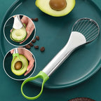 2-in-1 Avocado-Messer aus Edelstahl, Avocado-Schneider, Kiwi-Schälmesser, Salatschneider, Schäler, Küchen-Gadgets, Obst- und Gemüsewerkzeuge