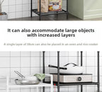 Scaffale da pavimento multistrato da cucina, scaffale da parete integrato rimovibile per uso domestico