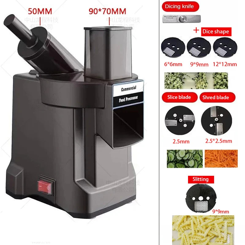220V tritatutto per verdure tagliatrice elettrica multifunzionale carota taglierina per patate fetta trituratore robot da cucina a dadini