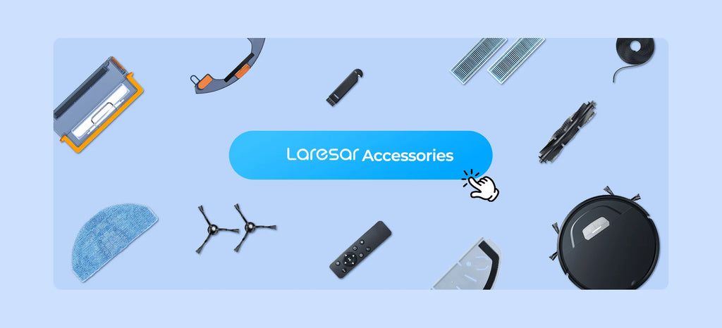 Laresar L20 Saugroboter mit 5000Pa Saugleistung, LDS-Navigation, automatischer Absaugstation, intelligenter APP-Steuerung für Böden und Teppiche