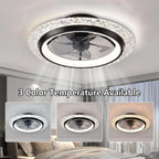 Ventilatori da Soffitto con Luce e Telecomando, Illuminazione Smart Moderna Nordica, Lampada da Soffitto di Lusso con Ventilatore a 6 Velocità