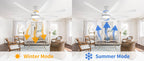 XINGOO Nordic White Ventilatore da soffitto da 72 pollici, telecomando con luce, decorazione per la casa, soggiorno, lampadario da soffitto per camera da letto