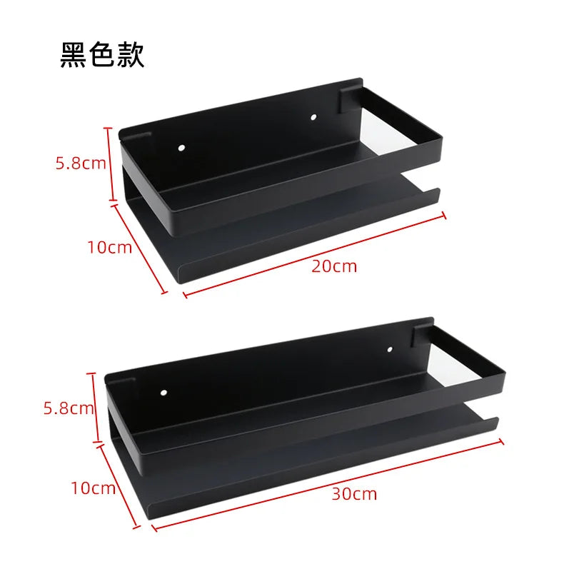 Portaspezie in Acciaio Inox Senza Foratura, Organizzatore da Parete per Cucina e Bagno, Organizzatore per Stoccaggio Domestico