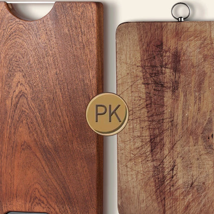 Ebony flat square solid wood cutting board, multifunctional double-sided kitchen cutting board, whole wood cutting board