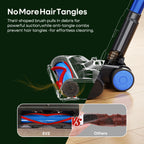 Erabros EV2 Cordless Vacuum Cleaner 450W 55kpa, High Suction Power, Smart Home Cleaner with LED Display, for Floors and Carpets