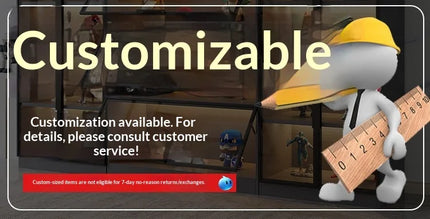 Customizable Display Case with Tempered Glass Door, LED Light, Large Capacity, Multiple Compartments, Aluminum Frame, Eco-Friendly