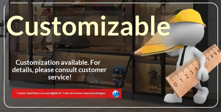 Vetrina Espositiva Personalizzabile con Porta in Vetro Temperato, Luce LED, Grande Capacità, Scomparti Multipli, Telaio in Alluminio, Eco-Friendly