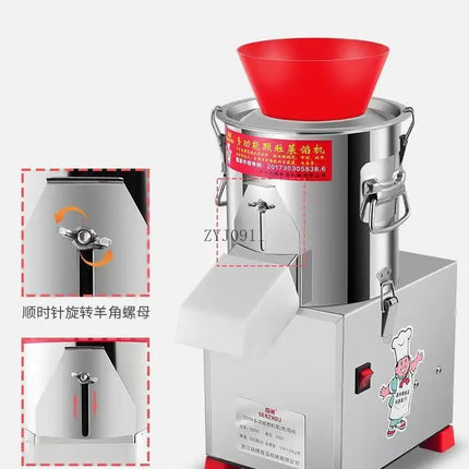 Commercial Electric Vegetable, Garlic, Ginger, and Pepper Stainless Steel Chopper