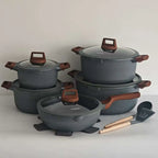 Set di Pentole per Latte in Lega di Alluminio con Rivestimento Ceramico, Set di Pentole Antiaderenti in Granito per Uso Domestico