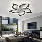 Ventilatore da Soffitto LED con Illuminazione, Lampada da Soffitto per Camera da Letto con Telecomando e APP, Lampada Dimmerabile con Ventilatore