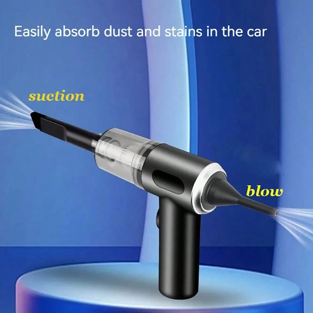 3-in-1 Kombi-Staubsauger mit integrierter Saug- und Blasfunktion USB-Ladefunktion Kleiner Auto- und Haushaltsstaubsauger