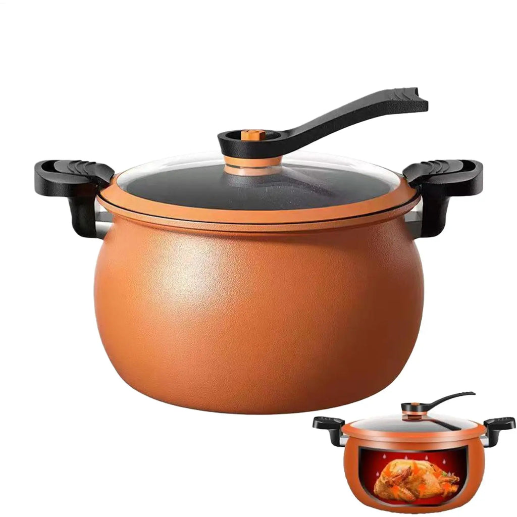 Großer Antihaft-Multifunktions-Schnellkochtopf mit transparentem Deckel, Slow Cooker zum Kochen