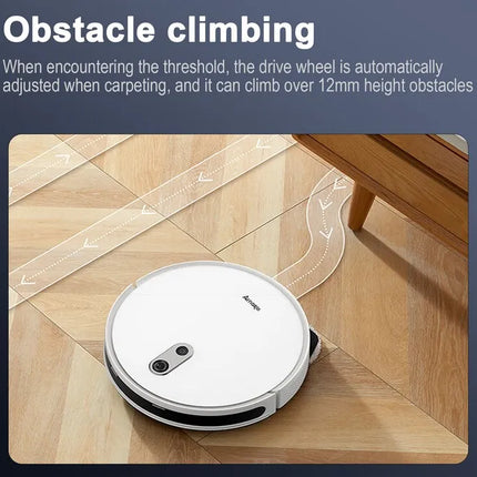 Arnagar Smart Home Robot Vacuum Cleaner and Floor Washer with Automatic Emptying, App Control, 12000Pa, VSLAM, 5200mAh, Low Noise for Carpet Cleaning