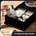 Kaffee- und Tee-Kapselschublade, Aufbewahrungsschrank für Kaffeemaschine, Aufbewahrungsregale für Zuhause, Büro, Café