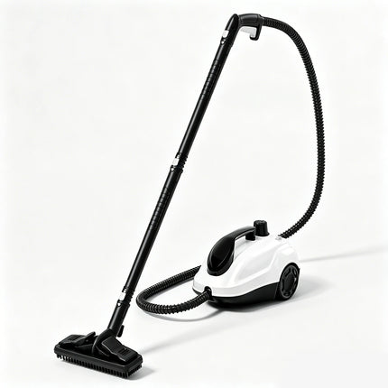 Podofo Pulitore a Vapore 2000W, 5 Bar Alta Pressione, Portatile con Caldaia da 2.0L, Tubi di Prolunga, Impugnatura a Vapore, Spazzola per Pavimenti, Pulitore Elettrico a Vapore Senza Prodotti Chimici per Piastrelle, Fughe, Fi
