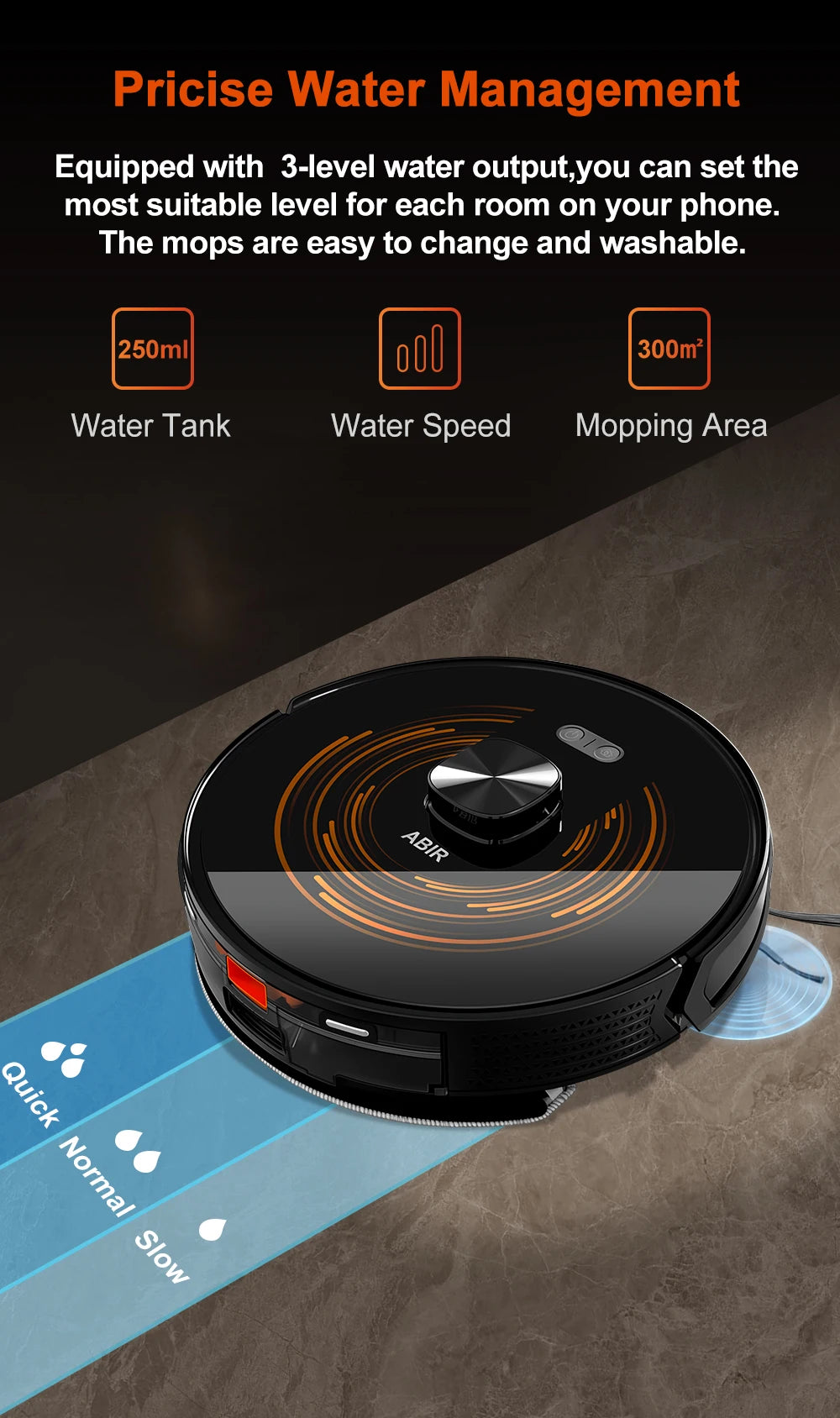 (Codice promozionale: GCC800)Aspiratore Robot ABIR X9, Navigazione Laser, Aspirazione 6500Pa, Mappa Multi-piano, Doppia Lampada UV, Controllo Zone Intelligente, Tecnologia Auto Carpet Boost, Versione di Fascia Alta