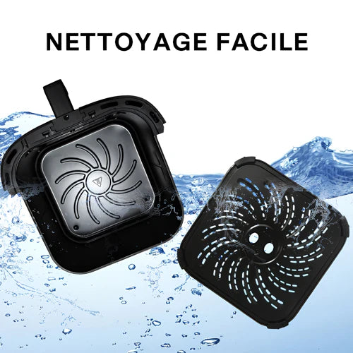 Friggitrice ad aria KotiCidsin 2000 W, 9 L, touch screen LED, nero