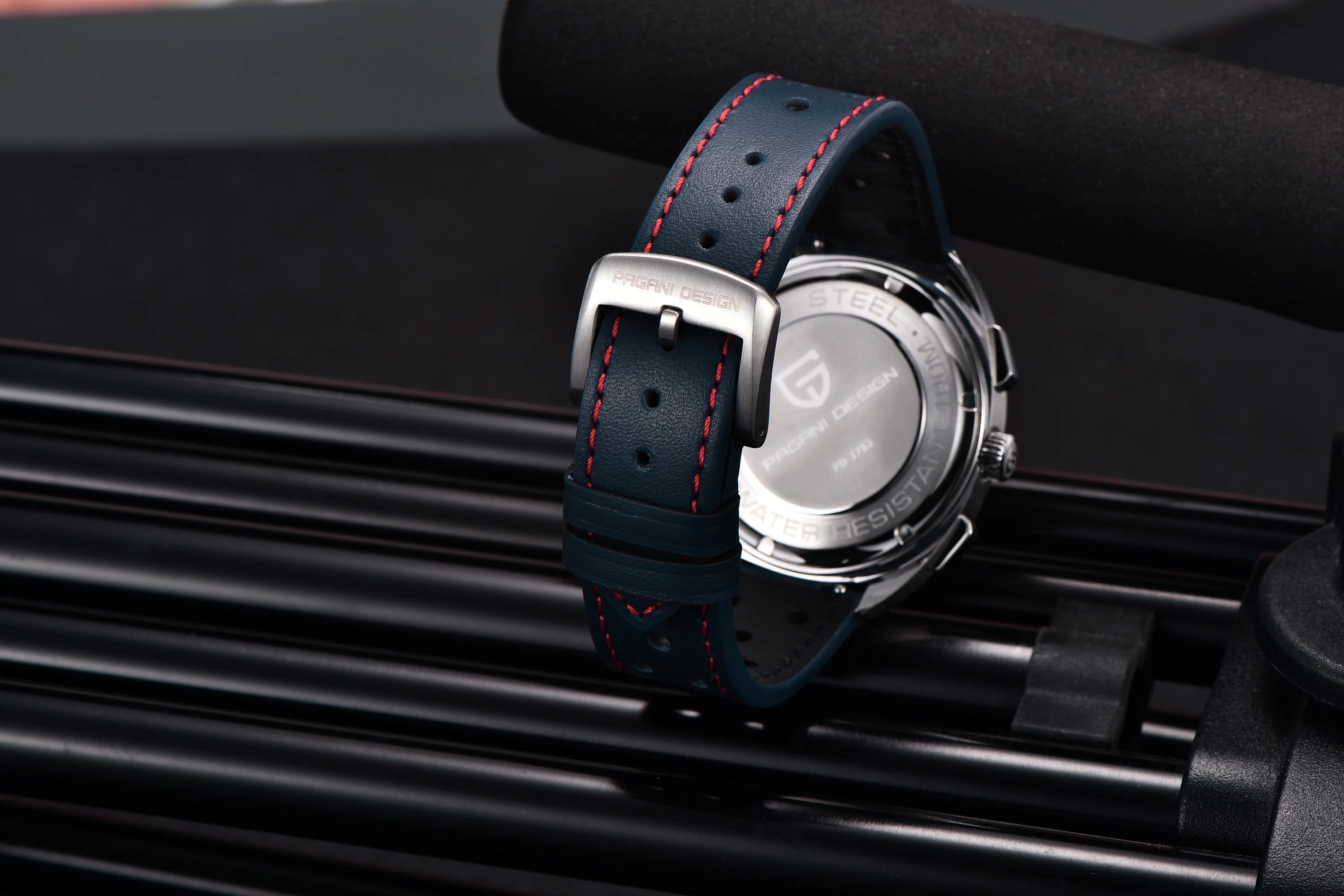 PAGANI DESIGN Orologio da polso al quarzo uomo Retro Panda Cronografo Vetro zaffiro